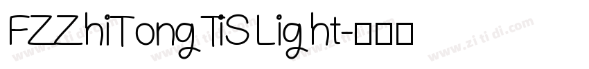 FZZhiTongTiS Light字体转换